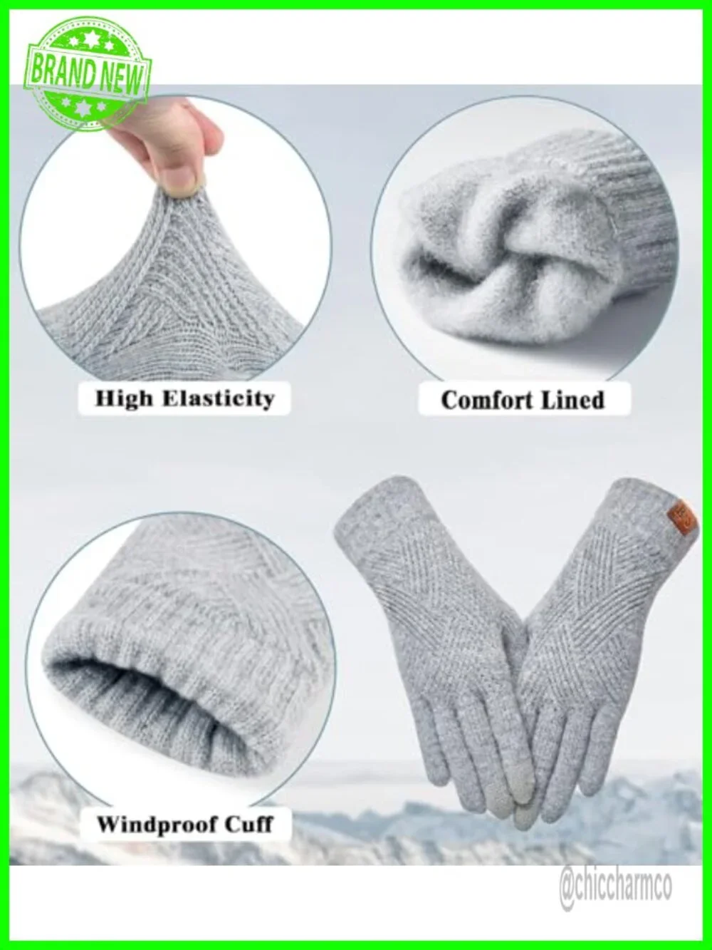 Winter Gloves Touch Screen Thermal Warm Gloves Cold Weather